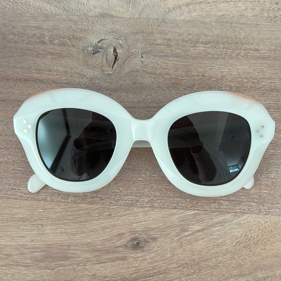 Celine lola white round thick frames sungl… - Picture 4 of 10